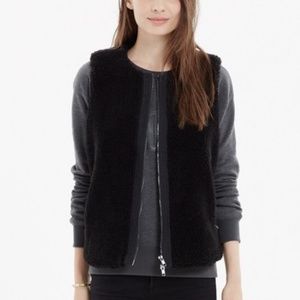 Madewell Faux Fur Zip Vest